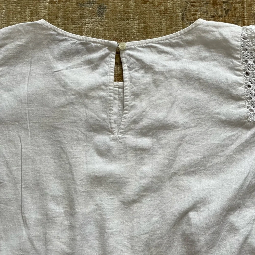 Loft, Pretty Cotton Linen Top, Size S - Picture 4 of 5